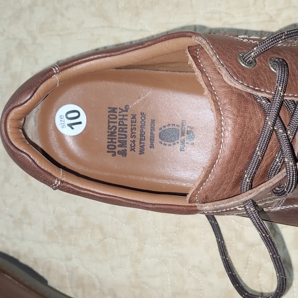 Johnston & Murphy Rutledge Oxfords Shoe's Brown Leather Size 10 - Picture 7 of 9